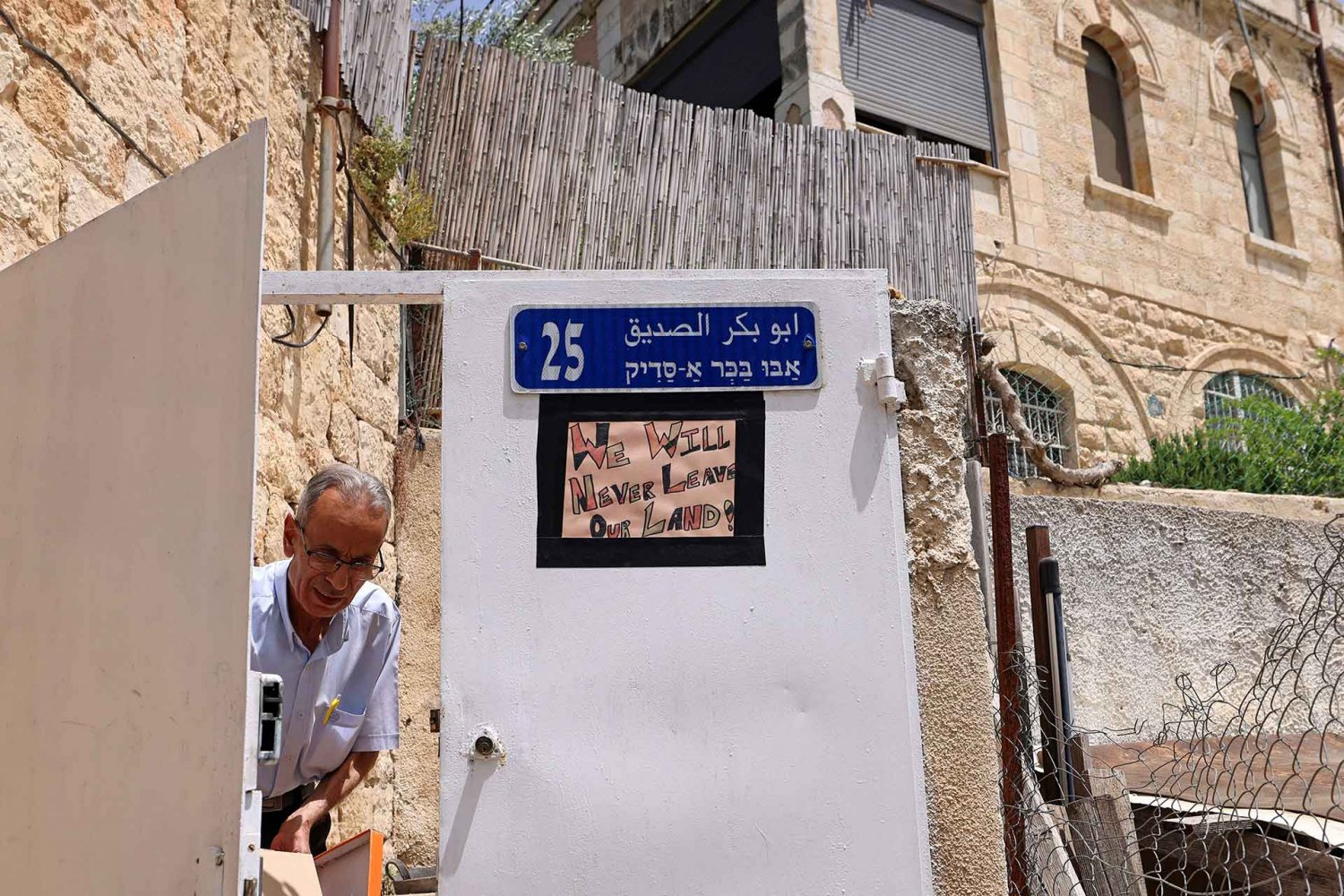 Abdel Fattah Skafi, a Palestinian Jerusalemite, at his home in Sheikh Jarrah