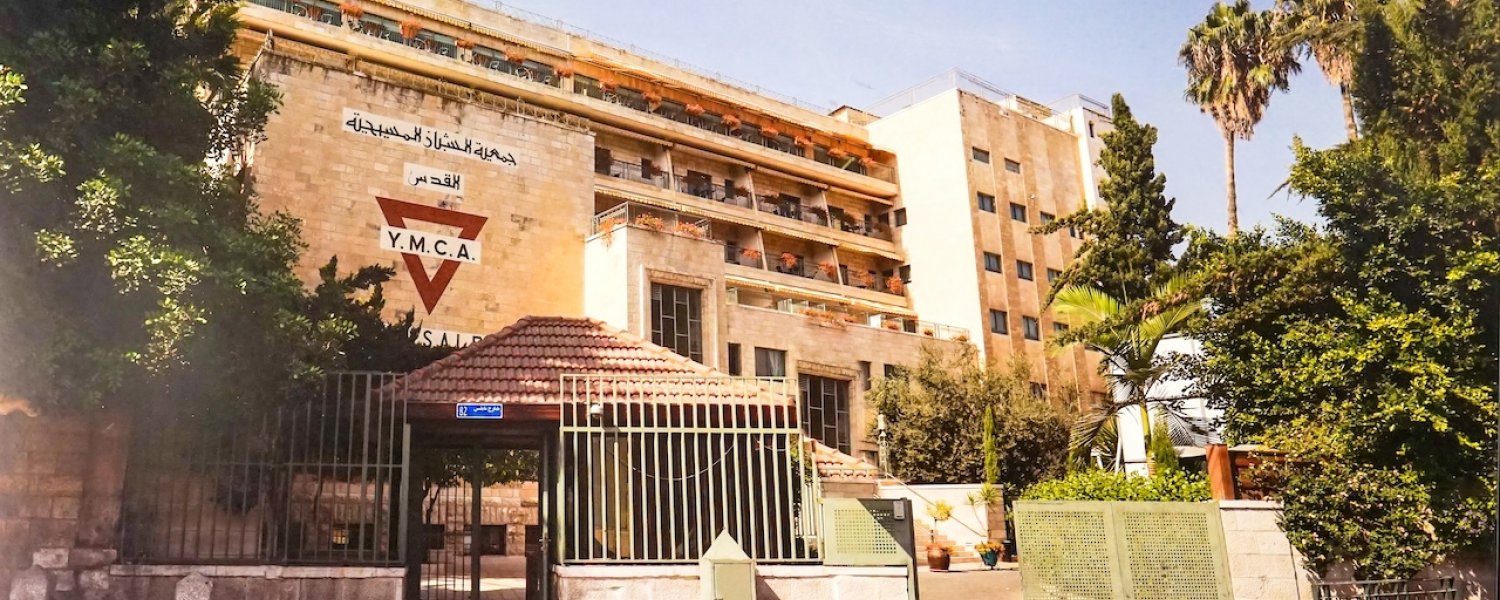 Communal hall of the East Jerusalem YMCA