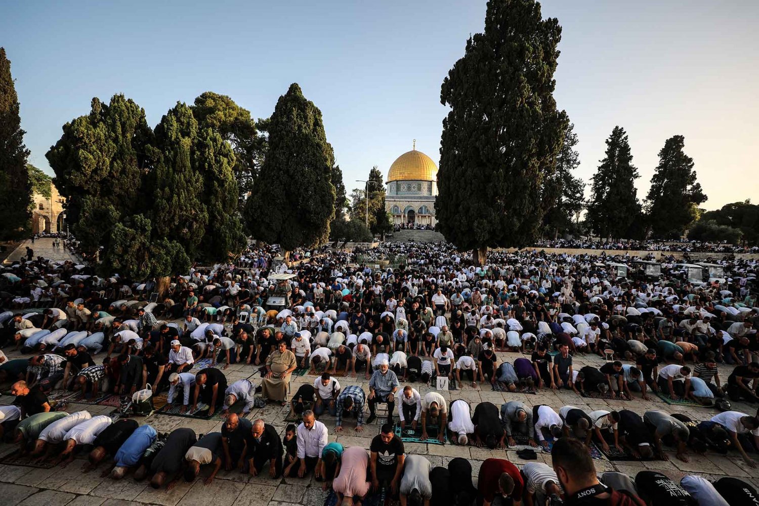  Palestinians perform Eid al-Adha prayer at AL-Aqsa Mosque despite Israeli police restrictions, June 16, 2024.