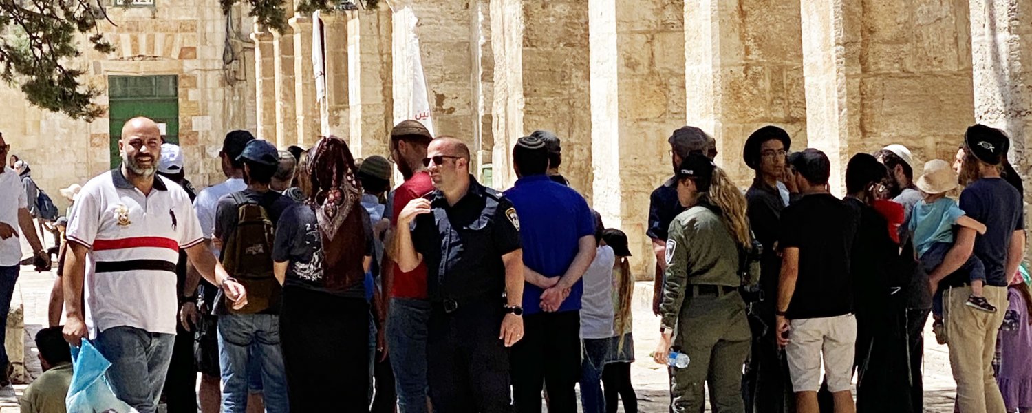 Thousands of Jews, escorted by Israeli police, flood the al-Aqsa Mosque courtyard, August 13, 2024.