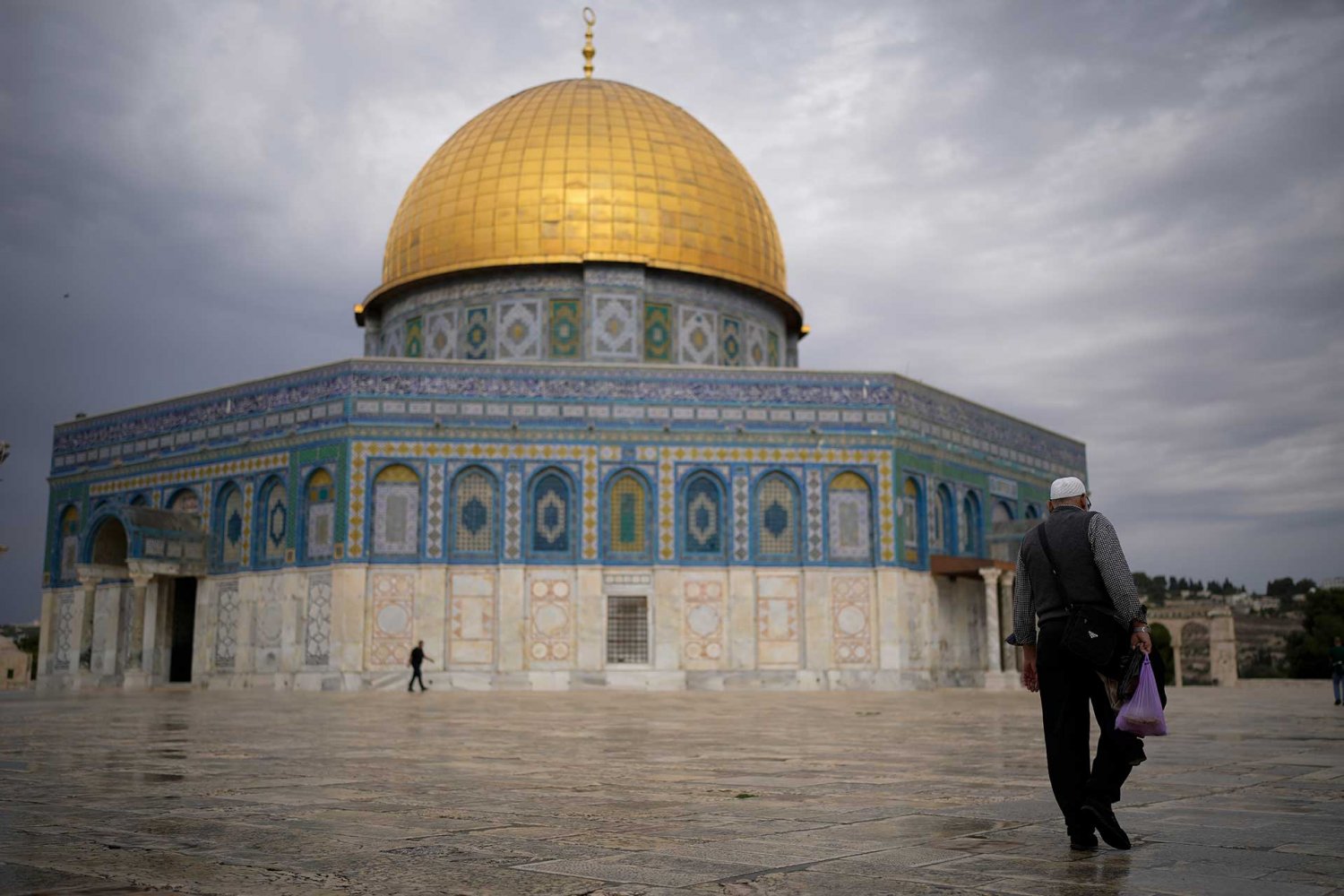 The Dome of the Rock is nearly deserted amid the war on Gaza, November 12, 2023.