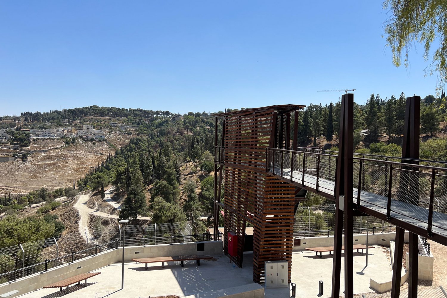 Israel’s new zip line opens, Jerusalem, November 2023