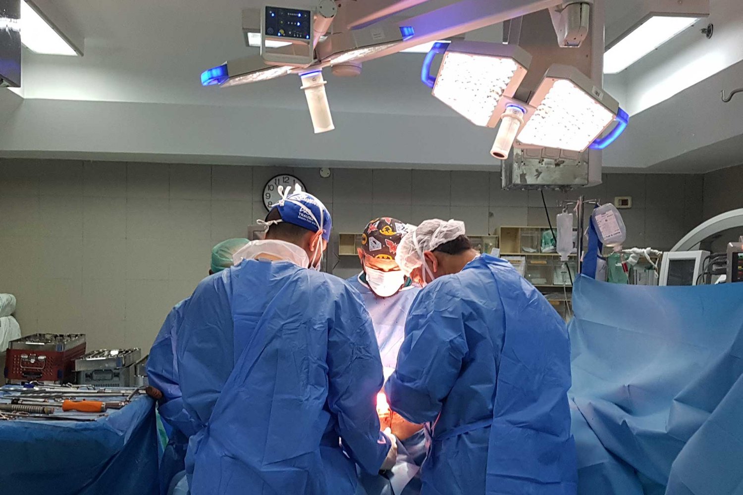 Operating room in Makassed Hospital, East Jerusalem, October 30, 2024