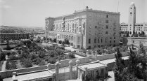 Jerusalem’s King David Hotel; the YMCA is behind it, on the right.