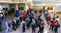 Palestinian students at al-Iman school, Beit Hanina, East Jerusalem