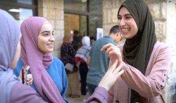 A screen shot from the film Palestinian University Students Under Suspended Detention