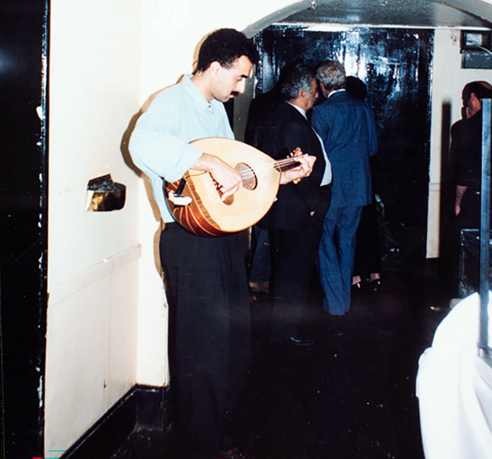 Jerusalem’s Said Murad plays the oud at a Sabreen show held in the UK.