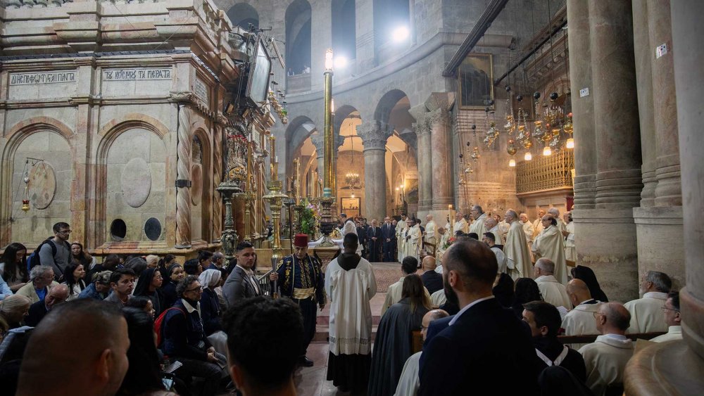 Easter service at Jerusalem’s Church of the Holy Sepulchre, March 31, 2024