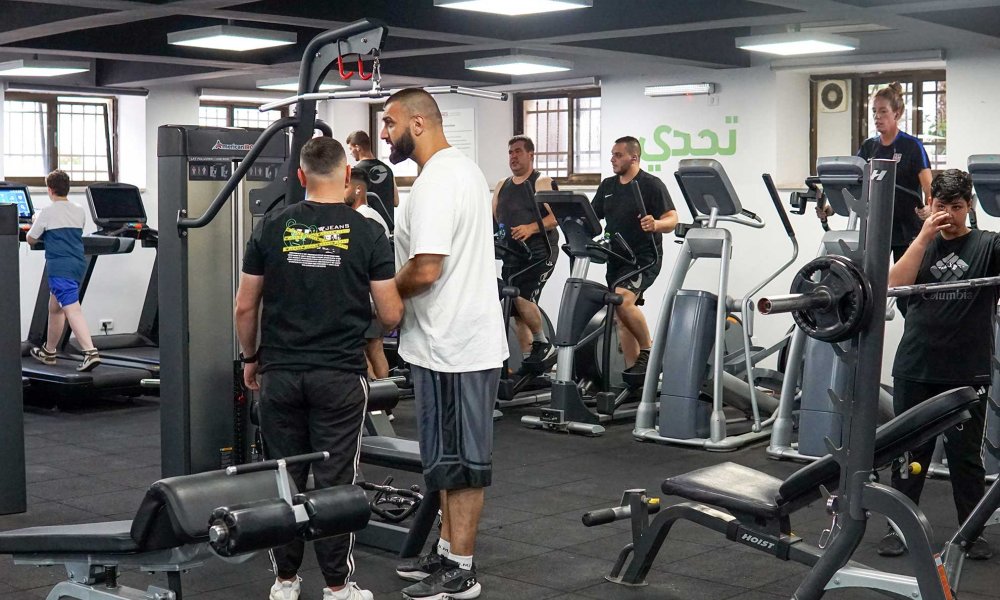 Fitness center at the YMCA in East Jerusalem, May 21, 2024