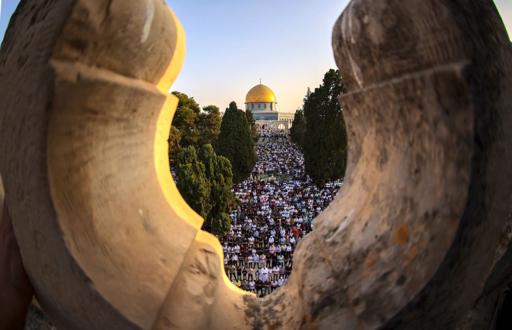 Eid al-Adha prayers at al-Aqsa Mosque, June, 2021