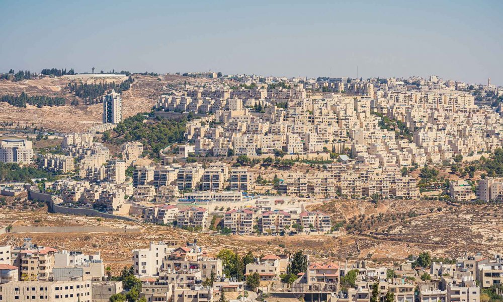 Har Homa, an Israeli settlement in south of Jerusalem, December 2023