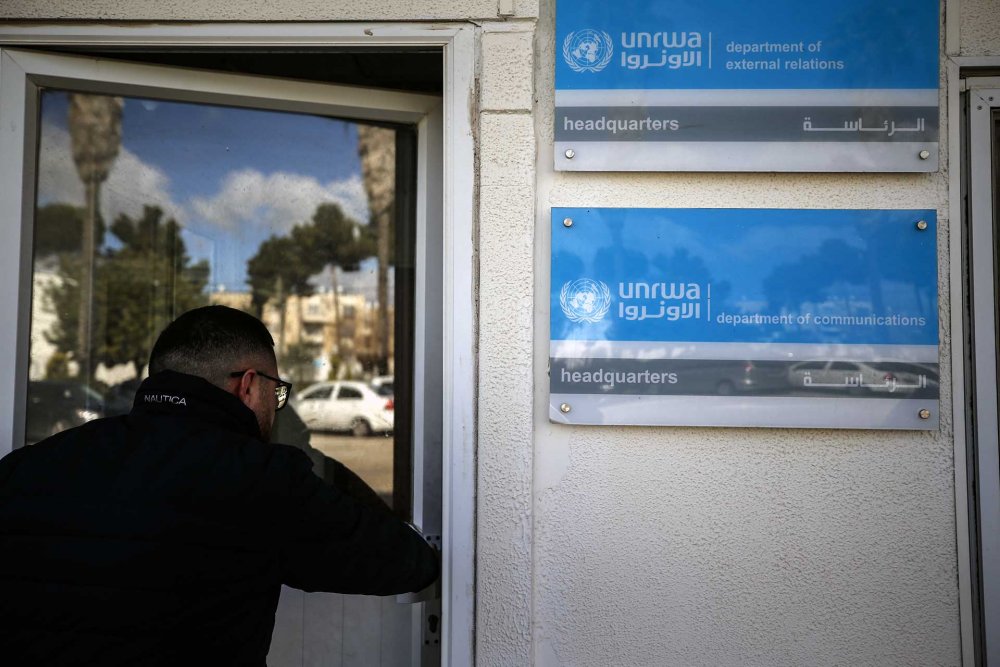 UNRWA offices, Sheikh Jarrah, East Jerusalem, January 30, 2024