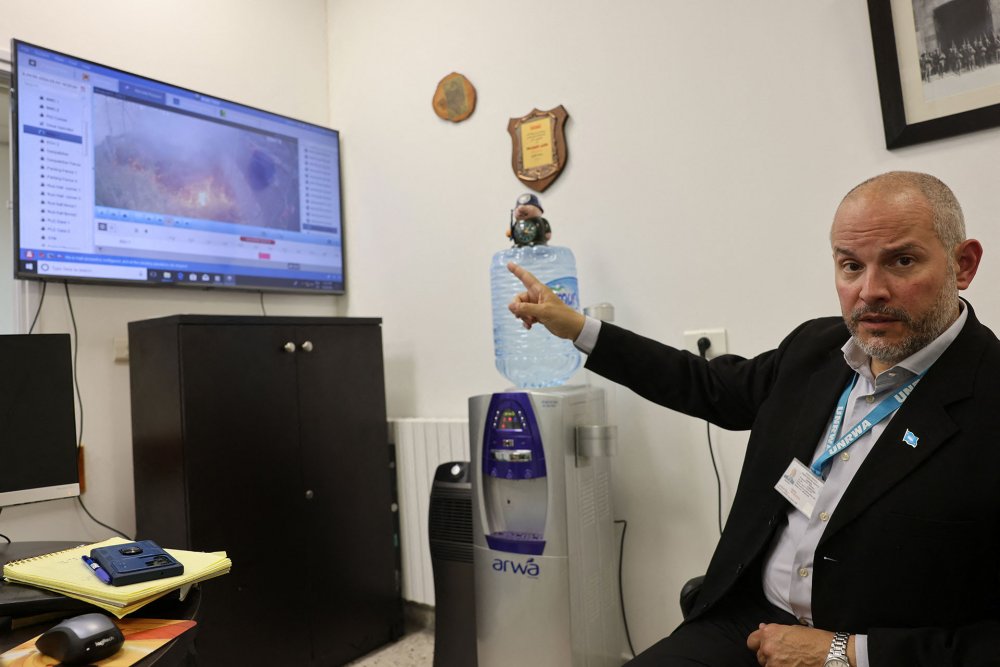 Adam Boulokos shares a video of arson at UNRWA headquarters in East Jerusalem, May 10, 2024