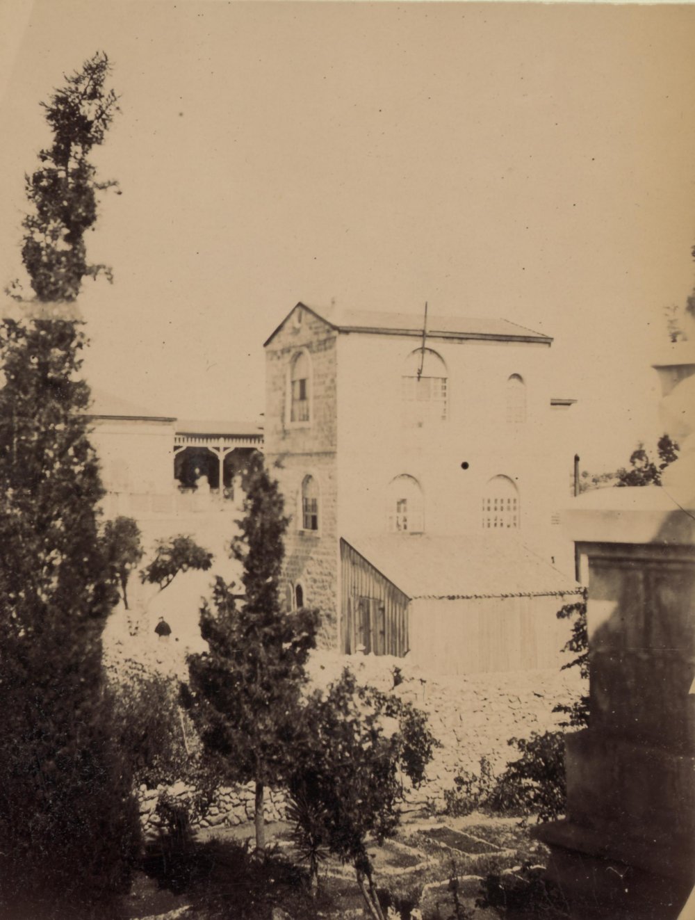 The first house rented by the American Colony in Jerusalem’s Old City, ca. 1890–1906