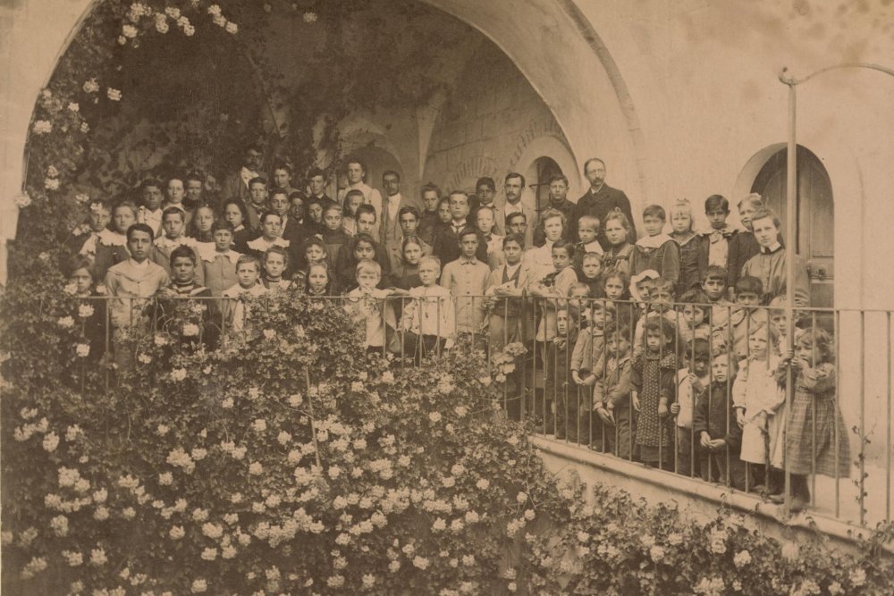 The American Colony school in the first house in Jerusalem’s Old City, 1899