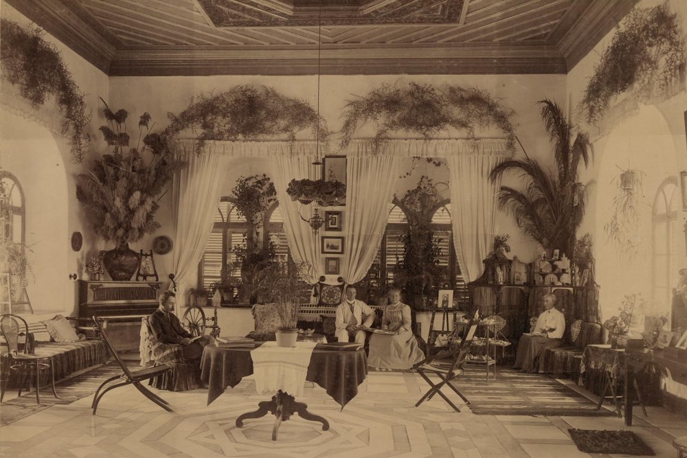 The Salon of the “Pasha’s Palace” (the “Pasha’s Room”), American Colony, ca. 1890–1910