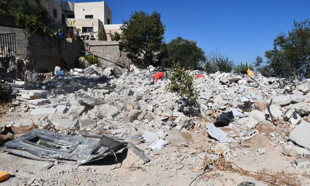 Israeli authorities demolished the home of a Palestinian family in al-Walaja, July 22, 2024.