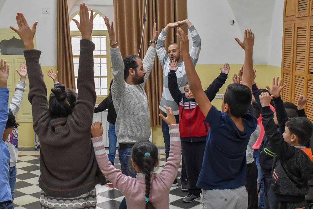 A therapeutic children’s activity at the Spafford Children’s Center, Jerusalem