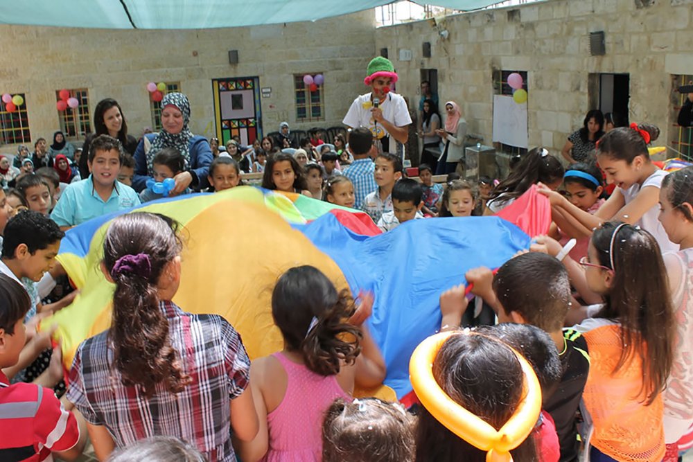 A children’s activity at the Spafford Children’s Center, Jerusalem