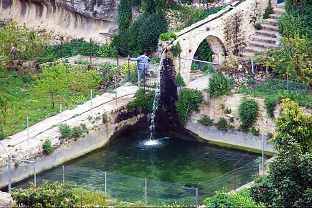 Water sources are plentiful in Battir, West Bank