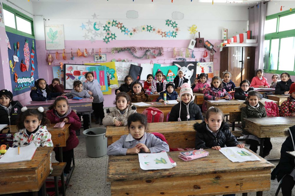 An UNRWA school in Shu‘fat refugee camp, East Jerusalem, January 14, 2020