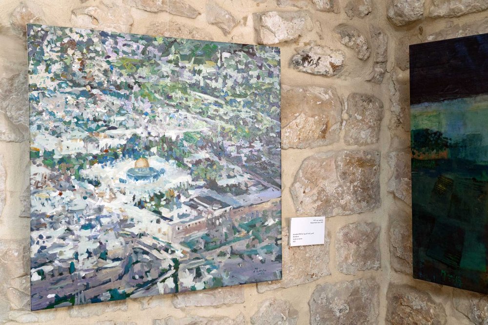 Art displayed in al-Ma‘mal Foundation, Jerusalem, August 22, 2024