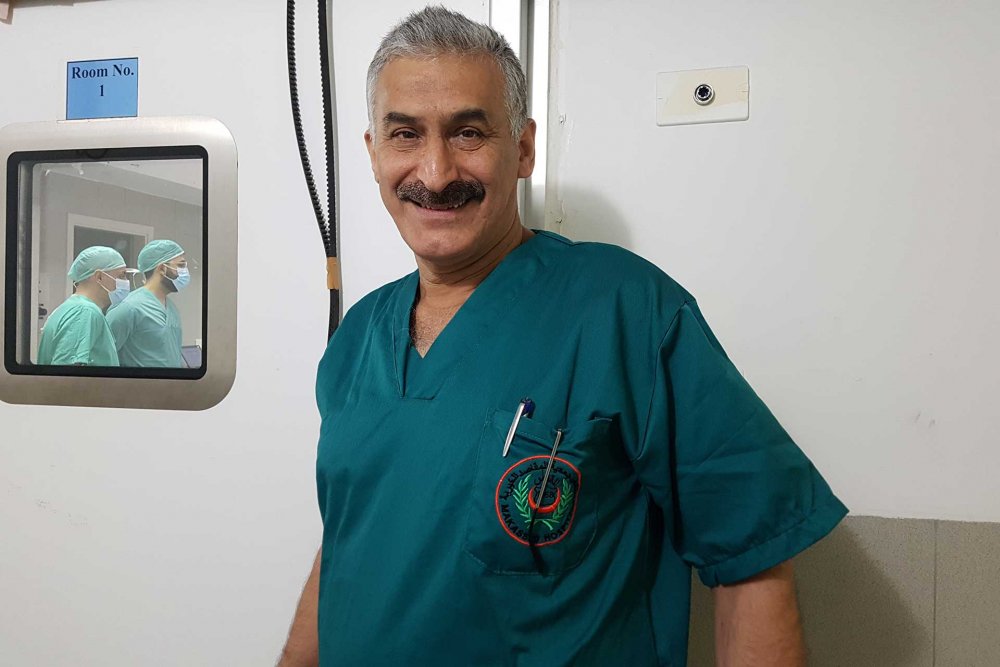 Doctor Hussam Abu Sa’a, head of surgery at Makassed Hospital in Jerusalem, October 30, 2024