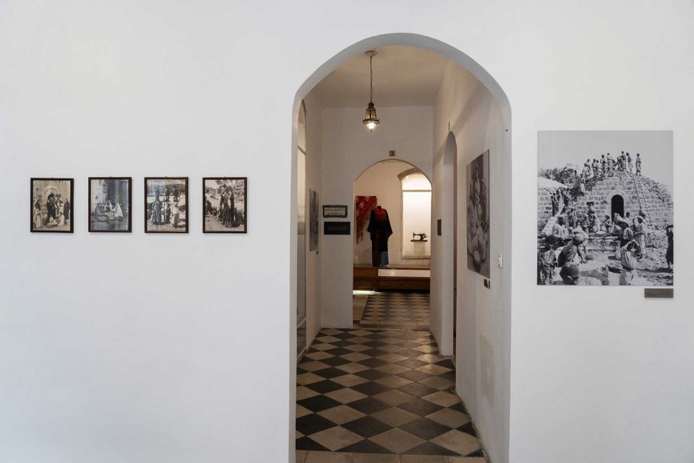 A hallway in the Palestinian Heritage Museum in Jerusalem, November 9, 2024