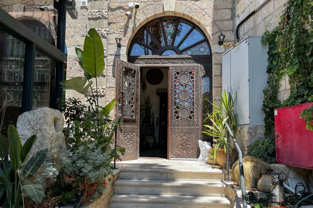 Entrance to the Jerusalem Hotel, East Jerusalem, July 8, 2024