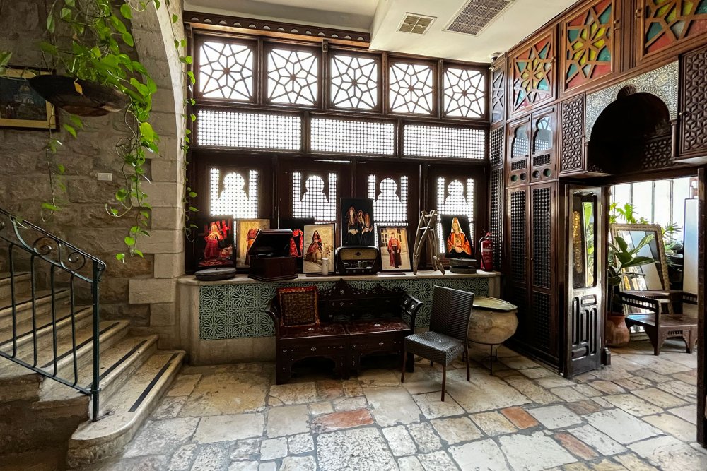 Front lobby of the Jerusalem Hotel, East Jerusalem, July 8, 2024